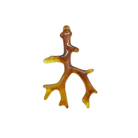 Pingente Galhos De Corais De Resina - Cor Tartaruga