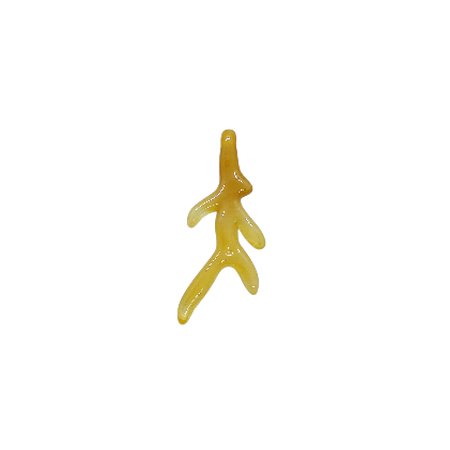 Pingente Galhos De Corais De Resina - Cor Caramelo Translúcido