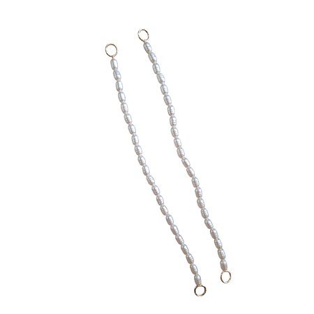 Alças de Pérolas de Água Doce em ABS - Par