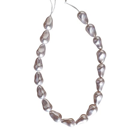 Fio de Pérola Shell gota Cor Lilás - Tamanho aproximado 22mm