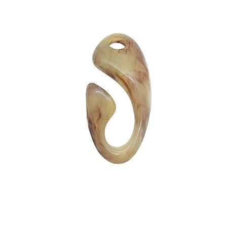 Fivela de Resina Seraphine - Cor Bege com Mescla