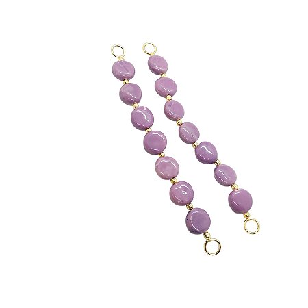 Alça De Murano Redondo - Cor Lilás