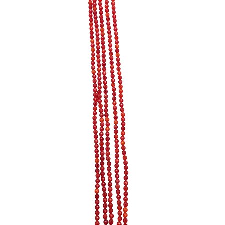 Pedra Natural Jaspe Coral Vermelho - Tamanho 3mm