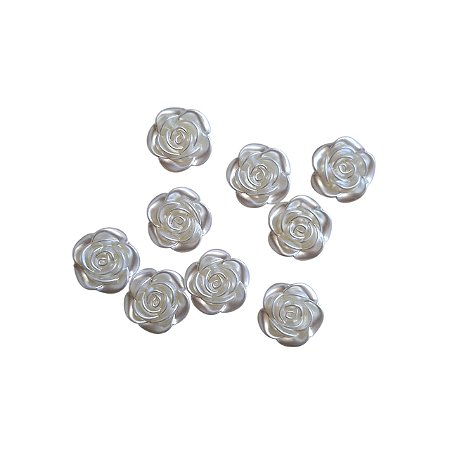 Entremeio de Rosa - Branca Perolada - 2,2cm - Pct 50g