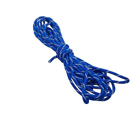 Corda náutica Maleável Azul Royal Com Listras - 6mm