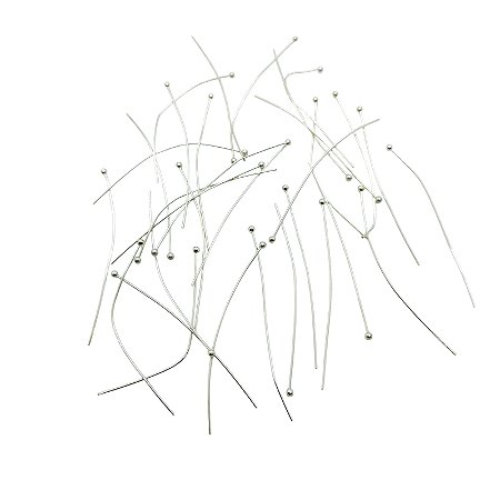 Alfinete Bolinha Especial – Níquel – 50mm pct. com 100 unidades