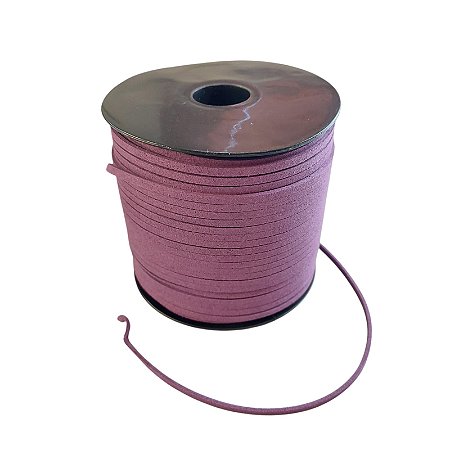 Fio De Camurça 3mm - Roxo - Rolo Com 100 Metros
