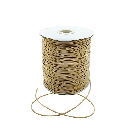 Cordão Coreano Cor Bege 1.5mm Rolo c/ 150 Metros