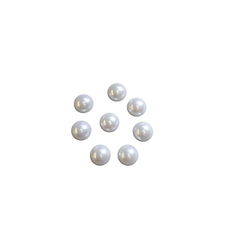 Meia Pérola Cor Branca ABS 18mm - 500g
