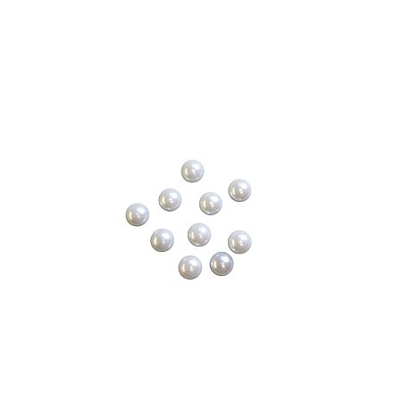 Meia Pérola Cor Branca ABS 12mm - 500g