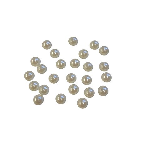 Meia pérola Cor Creme Abs 8mm - 500g