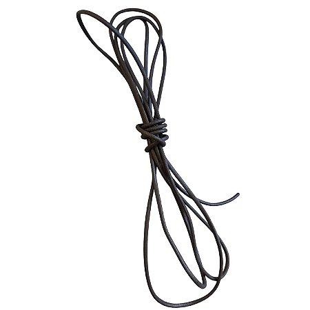 Couro Legitimo Preto 2mm - Metro