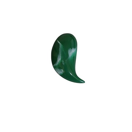 Fivela De Resina Gota Oceana - Verde Com Mescla