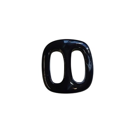 Fivela De Resina - Preto Com Mescla