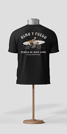 Camiseta Caveira de moto
