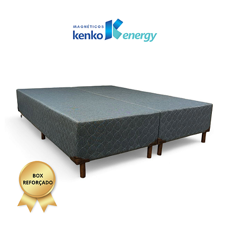 BASE BOX COR CINZA COM TECIDO RUSTIC