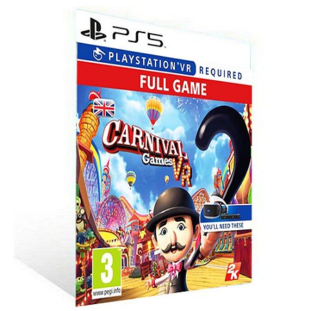 Carnival Games VR PS5 - PSN  Mídia Digital