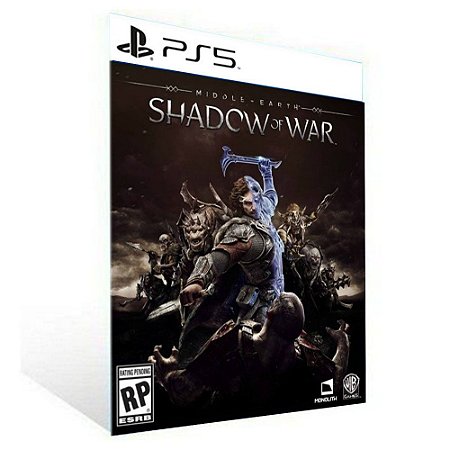 Terra-média Sombras da Guerra - PS5 PSN MÍDIA DIGITAL