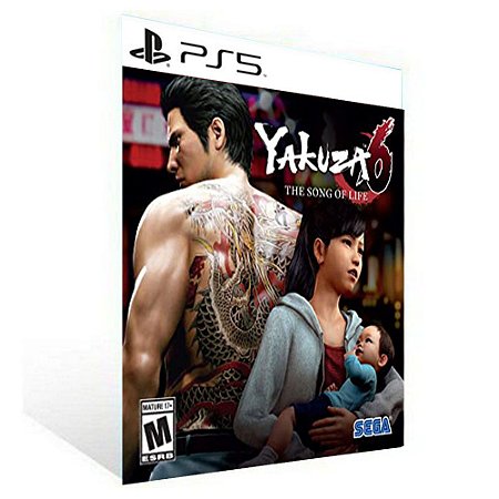 YAKUZA 6 THE SONG OF LIFE - PS5 - PSN MÍDIA DIGITAL