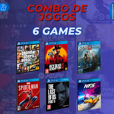 COMBO 6 GAMES Primaria  - PS4 ou PS5  - PSN MÍDIA DIGITAL