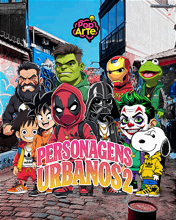 PERSONAGENS URBANOS 2 - ARTE CAMISETA (DIGITAL)