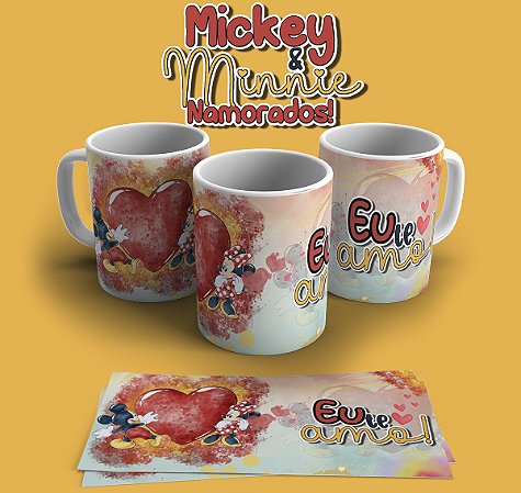 MICKEY E MINNIE AQUARELA (artes digitais)