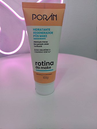 Hidratante  Porán  Regenerador Pós Make Ácido Hialuronico 100g