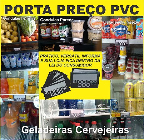 PORTA PREÇO PVC 20UN