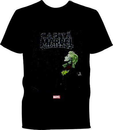 Camisa Masculina T-Shirt  HQ Capitã Marvel