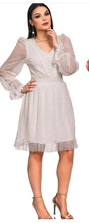 vestido tule com grippir