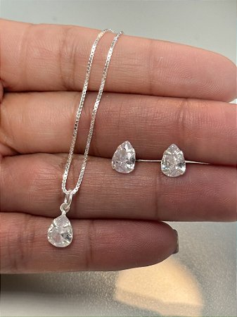 Conjunto Ponto de Luz Gota - Corrente Veneziana 45Cm