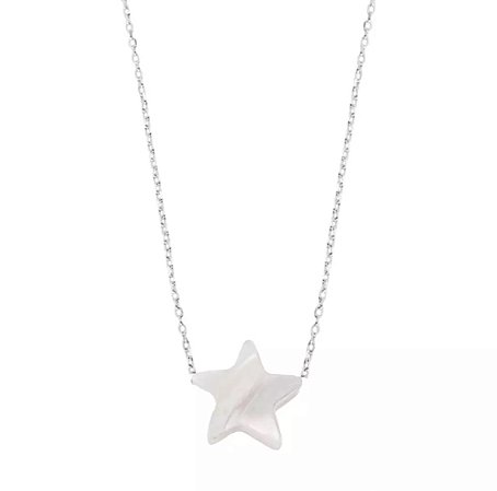 Colar estrela madreperola