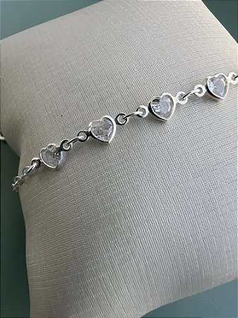 Pulseira pontos de luz coracao