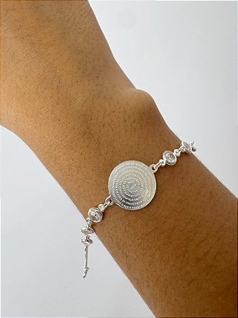 Pulseira medalha Pai Nosso