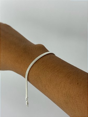 Pulseira pipoca achatada