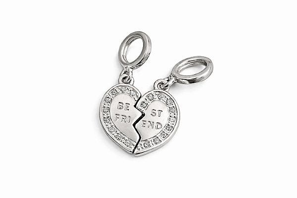 Berloque Friends duplo Prata 925