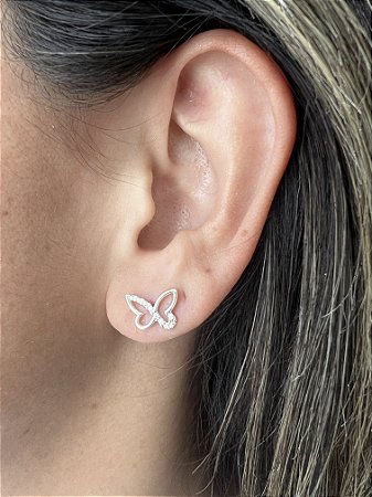 Brinco Borboleta vazada