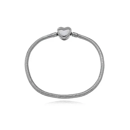 PULSEIRAS DE BERLOQUE FECHO CORAÇÃO 18CM