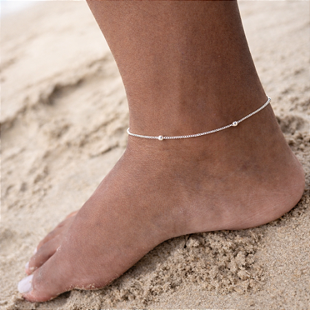 Tornozeleira bolinhas espaçadas