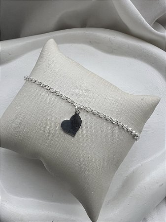 Pulseira pingente coração