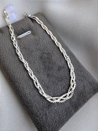 Pulseira Trancada laminada