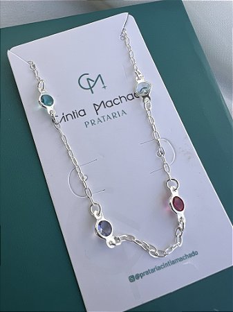 Pulseira zircônia colorida