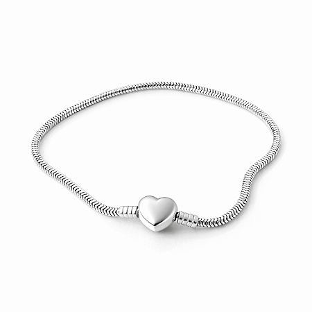 Pulseira Life Coração Cravejado Maleável n.17