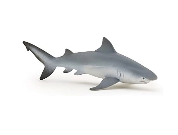 Figura Papo - Tubarão Cabeça Chata - 15cm Comprimento