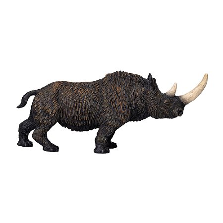 Figura Mojo - Rinoceronte Lanudo (Wooly Rhinoceros) - 17cm De Comprimento