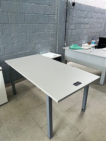 Mesa Reta Cinza 1,60x0,80 m
