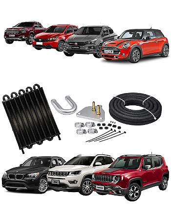 Kit Radiador Resfriador Trocador De Calor Cambio Toro Renegade X1 Compass Mini Cooper Frete Grátis Envio Imediato