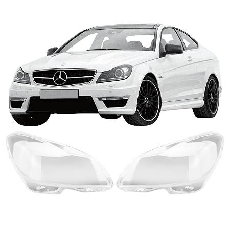 Lente Farol Mercedes C-180 C-200 C-250 C-300 2012 2013 2014