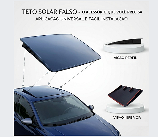 Teto Solar Elevado (falso) Fake Genérico Universal Para Vw Gm Fiat Peugeot Honda