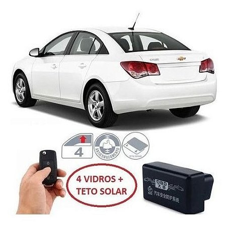 Kit Modernização Cruze Centralina + Carcaça Chave Canivete com 3 Botões
